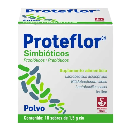 Comprar Proteflor Simbióticos Suplemento Alimenticio Polvo Con 10 Sobres