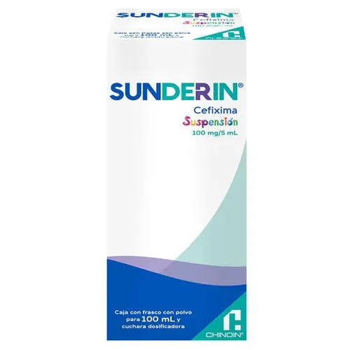 Sunderin Cefixima 100 Mg / 5 Ml Suspensión Con 100 Ml