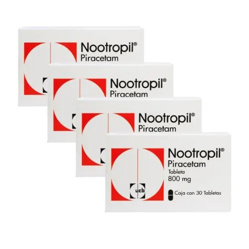 Comprar Nootropil 800 Mg Con 30 Tabletas Pack 4X3