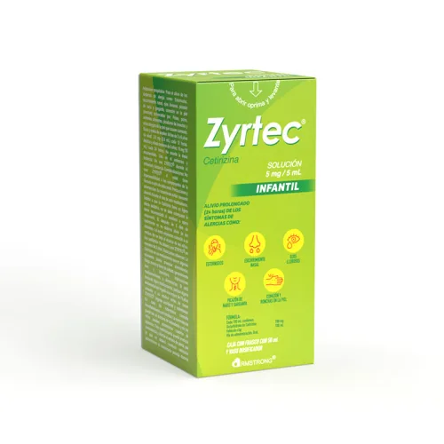 Comprar Zyrtec Infantil 5 Mg Con 50 Ml De Solución