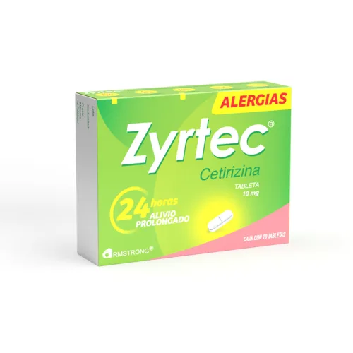 Comprar Zyrtec 10 Mg Con 10 Tabletas