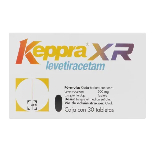 Comprar Keppra Xr 500 Mg Con 30 Tabletas