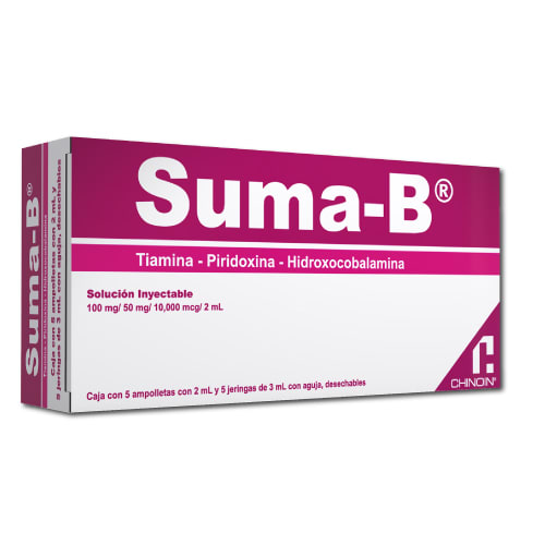 Suma-B 100/50/10 000 Mcg Con 5 Ampolletas