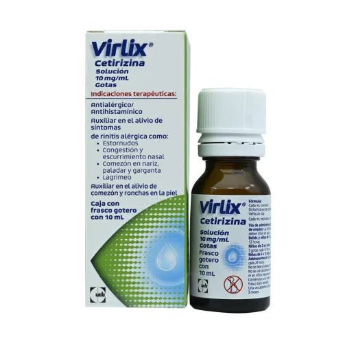 Virlix 10 Mg Con 10 Ml De Solución