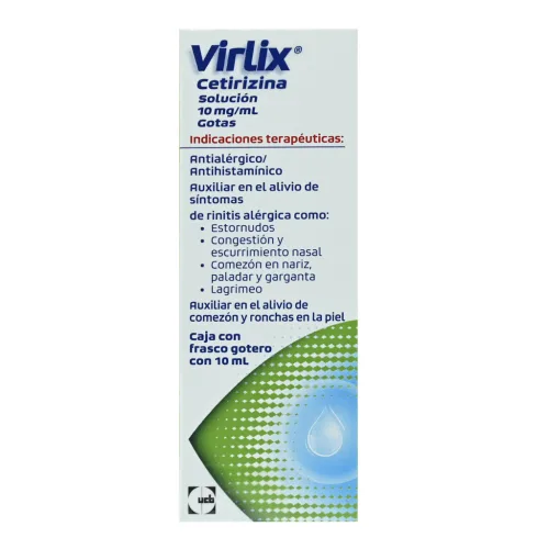 Virlix 10 Mg Con 10 Ml De Solución