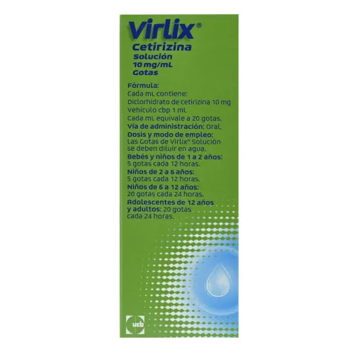 Virlix 10 Mg Con 10 Ml De Solución