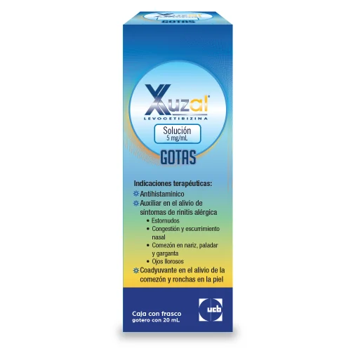 Xuzal 5 Mg Con 20 Ml De Solución