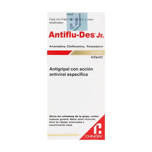 Antiflu-Des Jr. 0.5/0.02/3 G Con 60 Ml De Jarabe