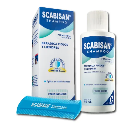 Scabisan Shampoo Para Piojos Y Liendres 1 G Con 110 Ml