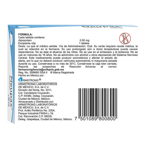 Neupax 0.5 Mg Con 30 Tabletas