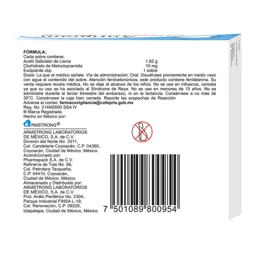 Antigram 1.62 G/10 Mg Polvo Con 10 Sobres