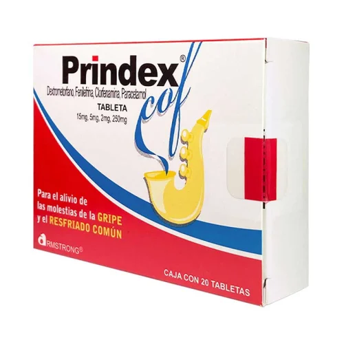 Comprar Prindex Cof 15/5/2/250 Mg Con 20 Tabletas