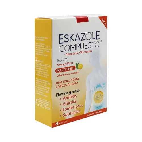 Eskazole 200/150 Mg Con 2 Tabletas