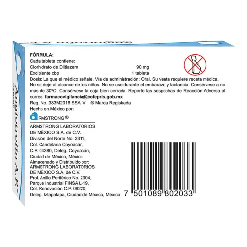 Angiotrofin Ap 90 Mg Con 20 Tabletas