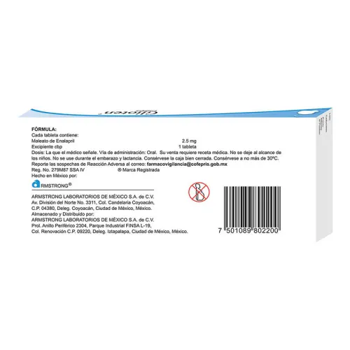 Glioten 2.5 Mg Con 10 Tabletas