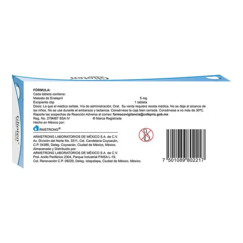 Glioten 5 Mg Con 10 Tabletas