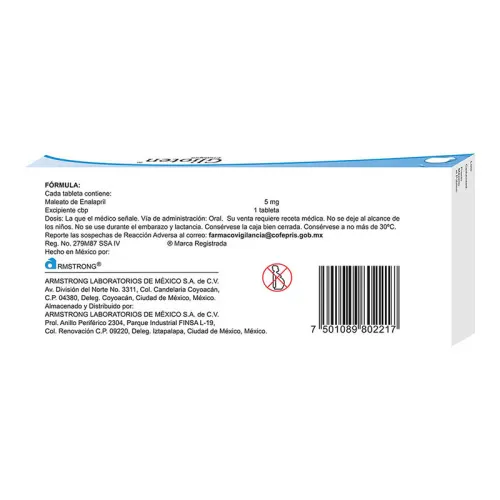 Glioten 5 Mg Con 10 Tabletas