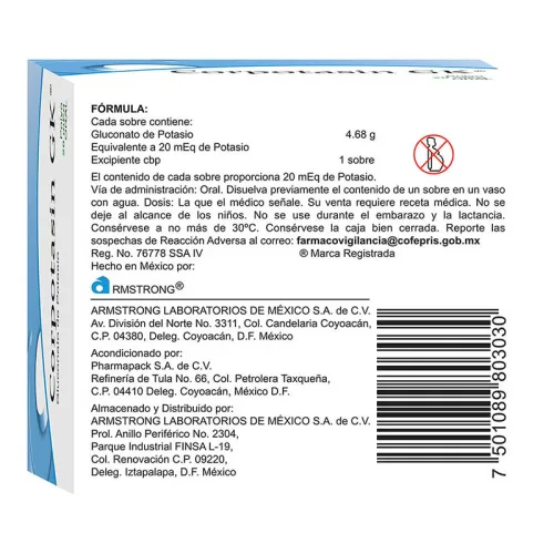 Comprar Corpotasin Gk 20 Meq Con 10 Sobres