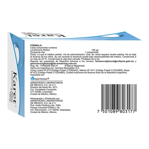 Karet 100 Mcg Con 50 Comprimidos