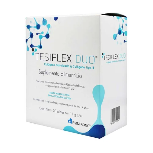 Comprar Tesiflex Duo Suplemento Alimenticio Sabor Naranja Con 30 Sobres