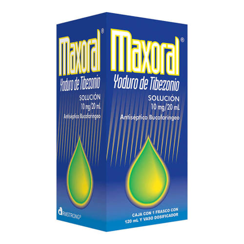 Comprar Maxoral 10 Mg Solución Antiséptica Bucofaringea 120 Ml