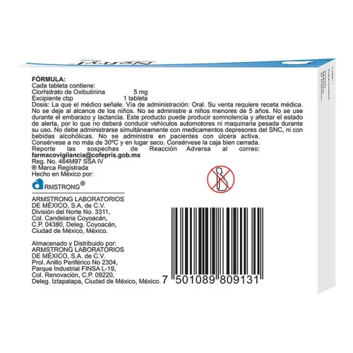 Nefryl 5 Mg Con 30 Tabletas