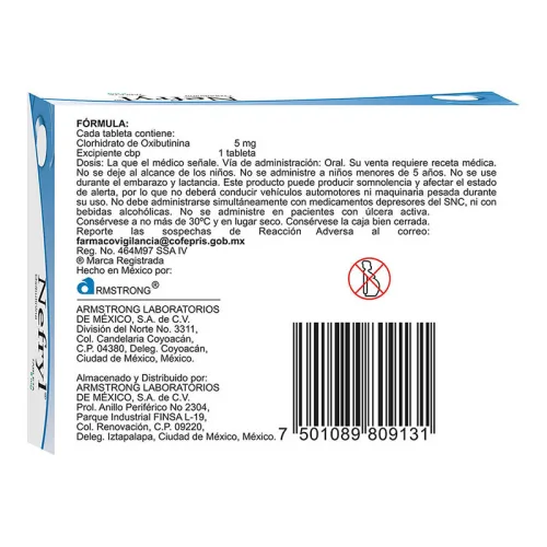 Nefryl 5 Mg Con 30 Tabletas