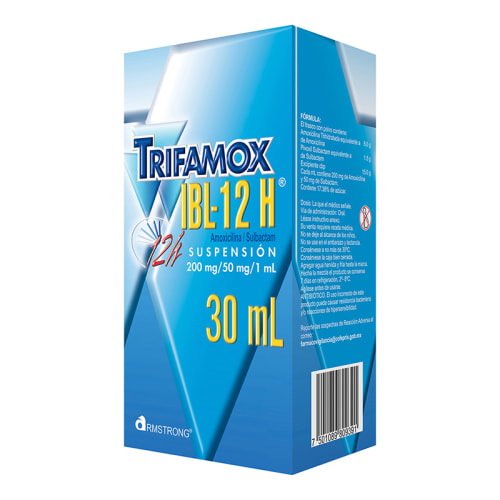 Trifamox Ibl-12H 200/50 Mg Suspensión Con 30 Ml