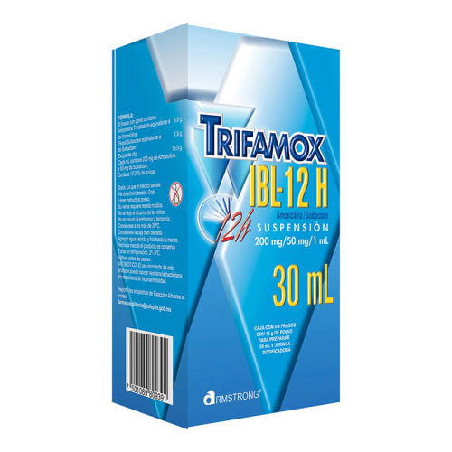 Trifamox Ibl-12H 200/50 Mg Suspensión Con 30 Ml