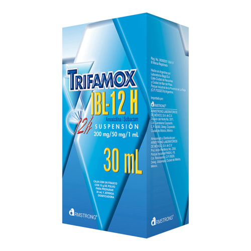 Trifamox Ibl-12H 200/50 Mg Suspensión Con 30 Ml