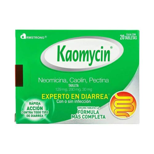 comprar Kaomycin 129/280/30 Mg Con 20 Tabletas