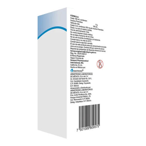 Isoprinosine 250 Mg Jarabe Con 60 Ml