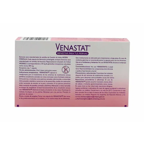 Venastat 50 Mg Con 30 Cápsulas