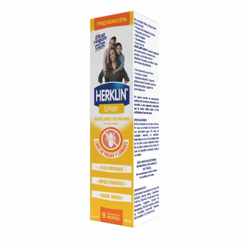 Comprar Herklin Spray Nf 20 % Repelente De Piojos Para El Cabello Con 120 Ml