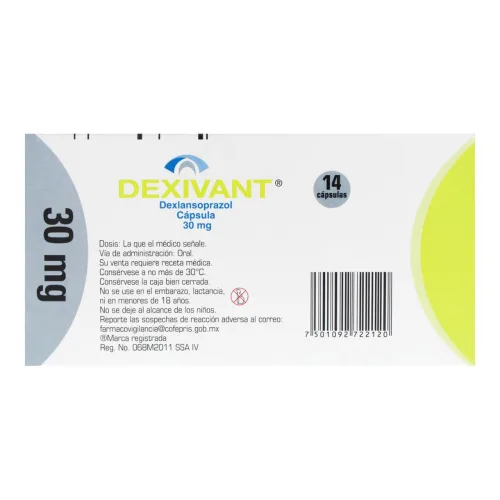 Comprar Dexivant 30 Mg Con 14 Cápsulas