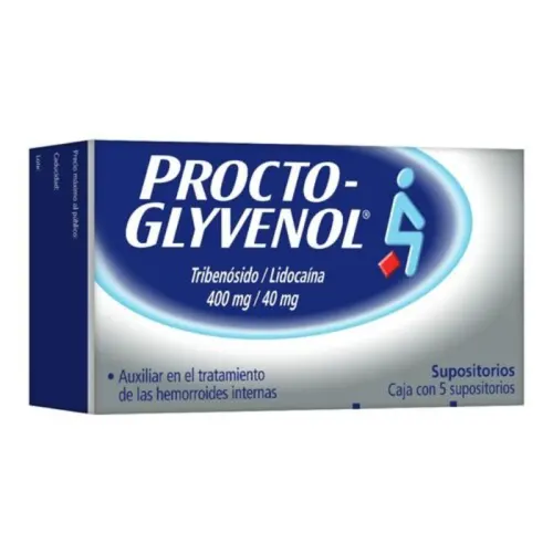 Comprar Procto Glyvenol 400/40 Mg Con 5 Supositorios