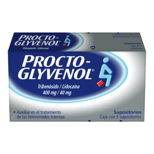 Comprar Procto Glyvenol 400/40 Mg Con 5 Supositorios