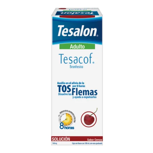 Comprar Tesalon Tesacof Adulto 160 Mg Con 100 Ml De Solución Sabor Cereza