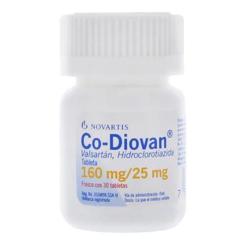 Comprar Co-Diovan 160/25 Mg Con 30 Tabletas