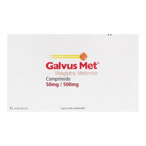 Galvus Met 50/500 Mg Con 60 Comprimidos