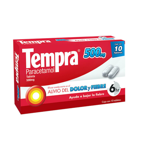 Comprar Tempra 500 Mg Con 10 Tabletas