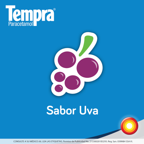 Comprar Tempra 80 Mg 2-5 Años 30 Tabletas Masticables Sabor Uva