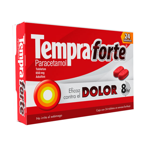 comprar Tempra Forte 650 Mg Con 24 Tabletas