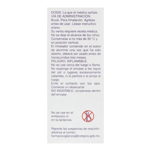 Vannair 80/4.5 Mcg Aerosol Bucal 120 Dosis