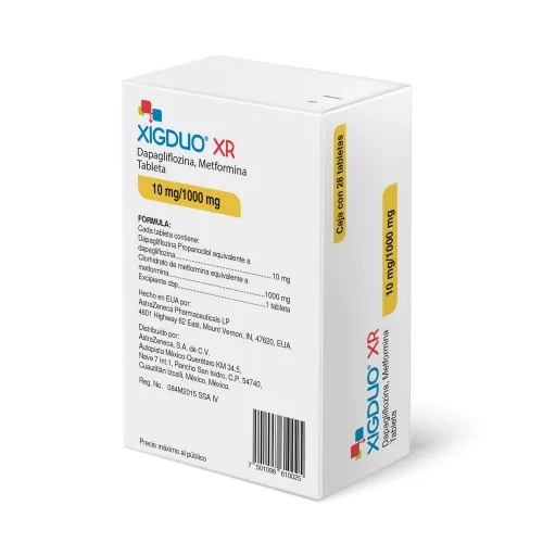 Xigduo Xr 10/1000 Mg Con 28 Tabletas