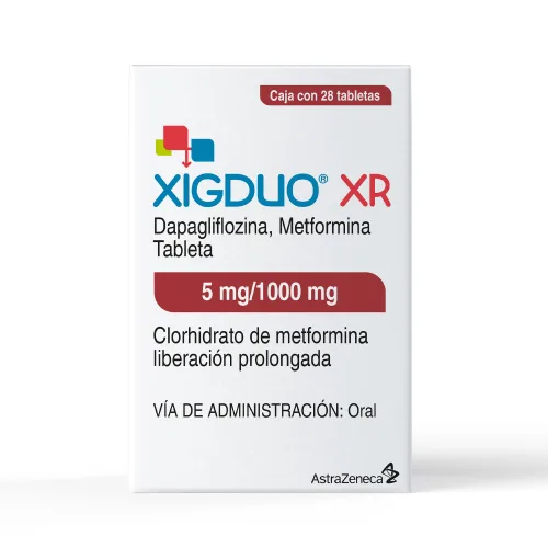 Comprar Xigduo Xr 5/1000 Mg Con 28 Tabletas