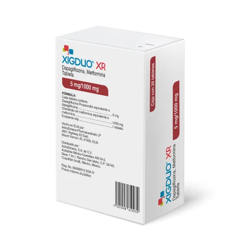 Comprar Xigduo Xr 5/1000 Mg Con 28 Tabletas