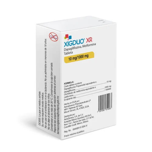 Comprar Xigduo Xr 10/1000 Mg Con 14 Tabletas