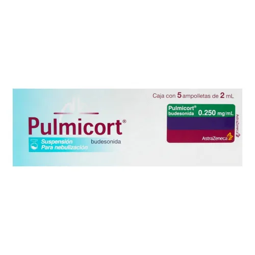 Comprar Pulmicort 0.250 Mg Suspensión Para Nebulización Con 5 Ampolletas 2 Ml