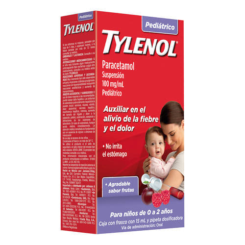 Paracetamol Tylenol Suspensión Pediatrica 15 Ml